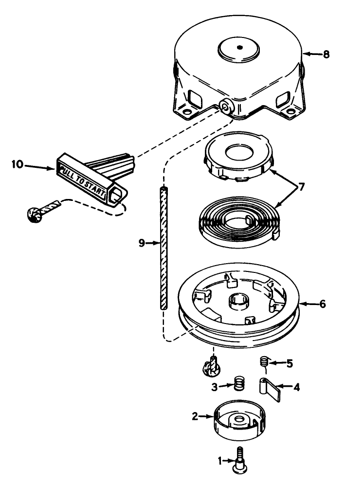 REWIND STARTER NO. 590537
