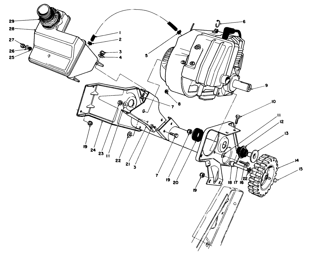 Engine & Main Frame Assembly