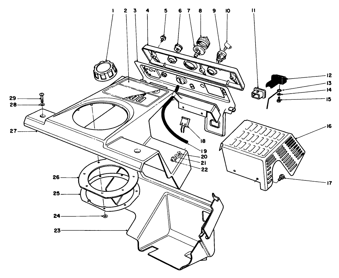 Control Panel & Shrouding Assembly