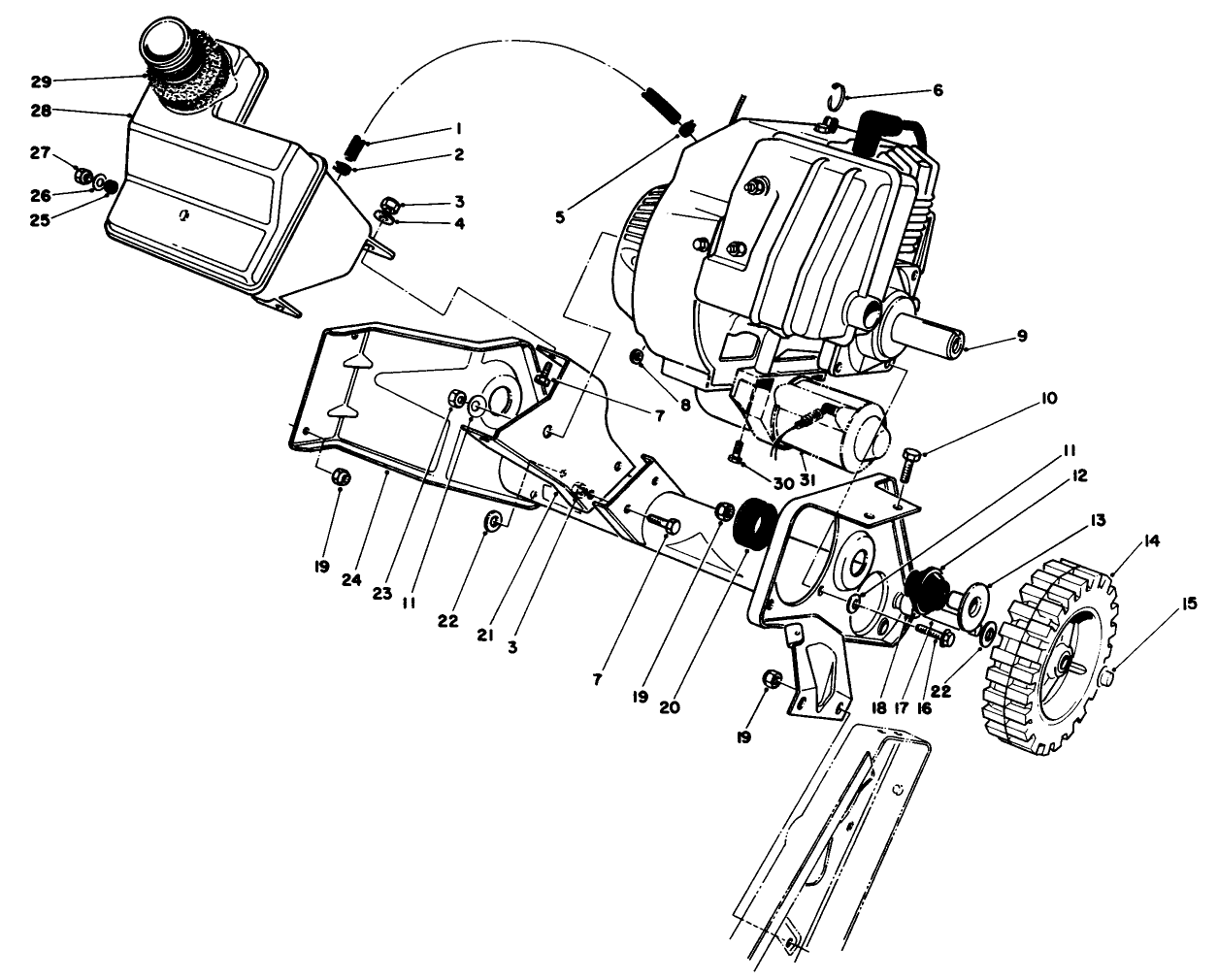 Engine & Main Frame Assembly