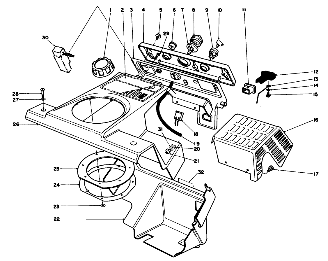 Control Panel & Shrouding Assembly
