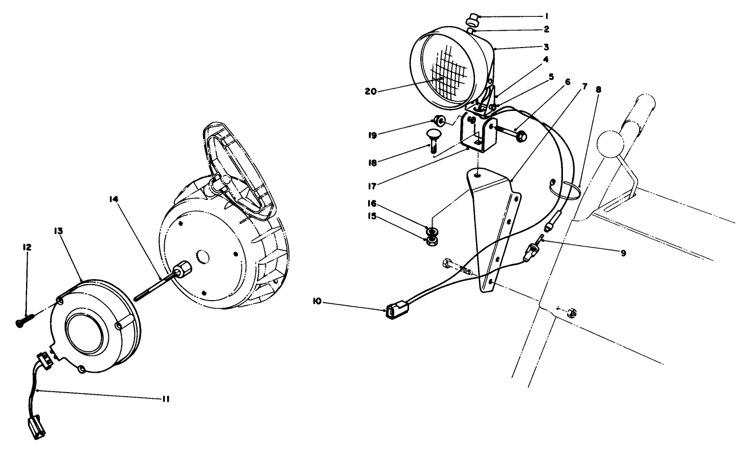 Light Kit No. 54-9821 (optional)