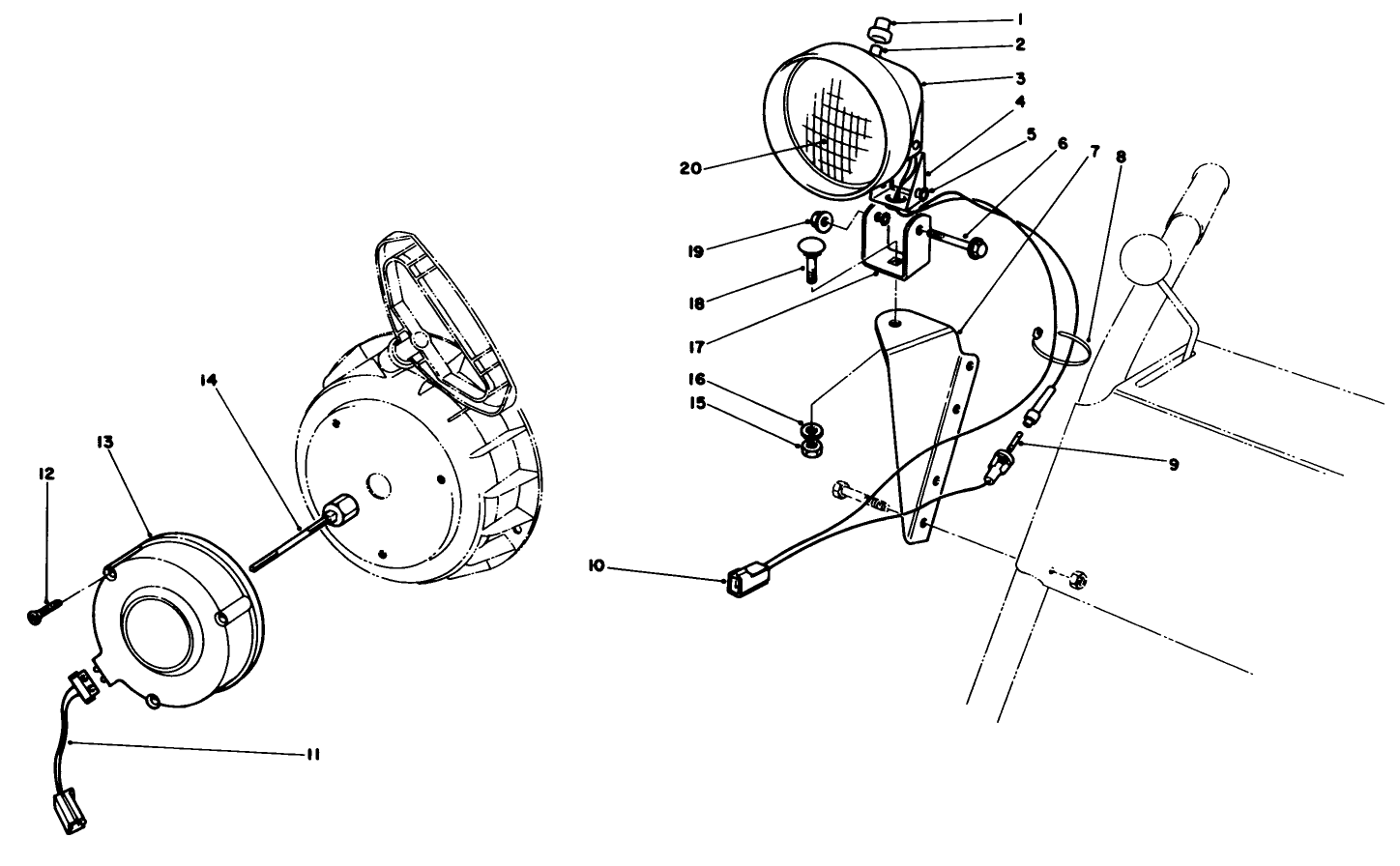 Light Kit No. 54-9821 (optional)