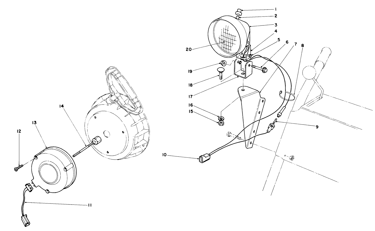 Light Kit No. 54-9821 (optional)
