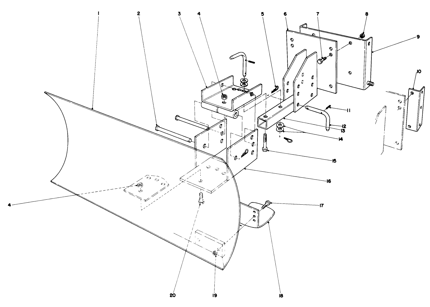 Grader Blade Assembly Model 59099 (optional)