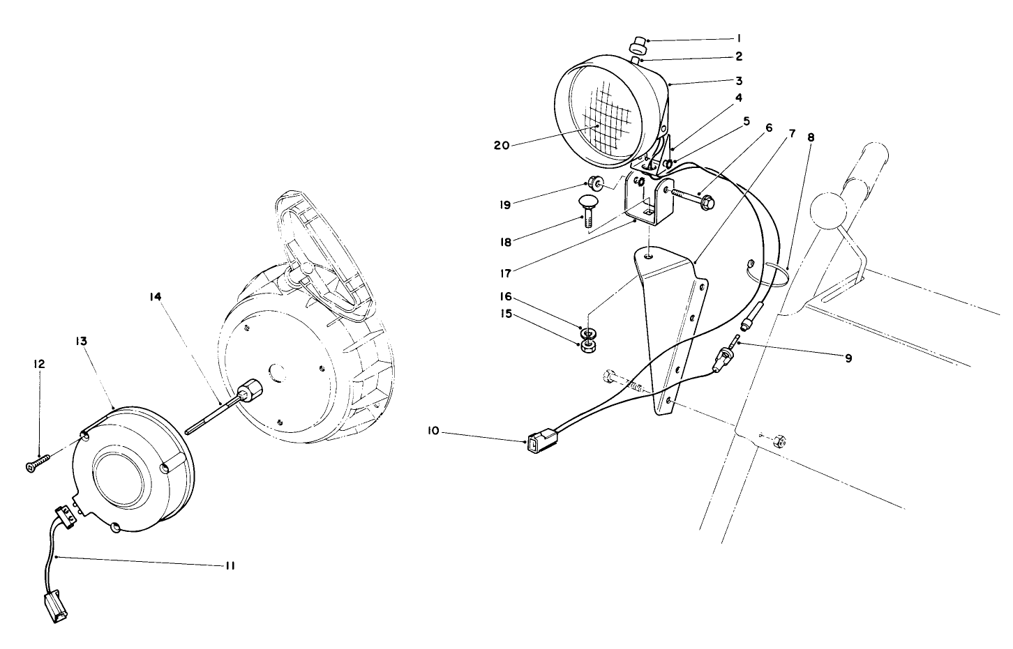 Light Kit No. 54-9821 (optional)