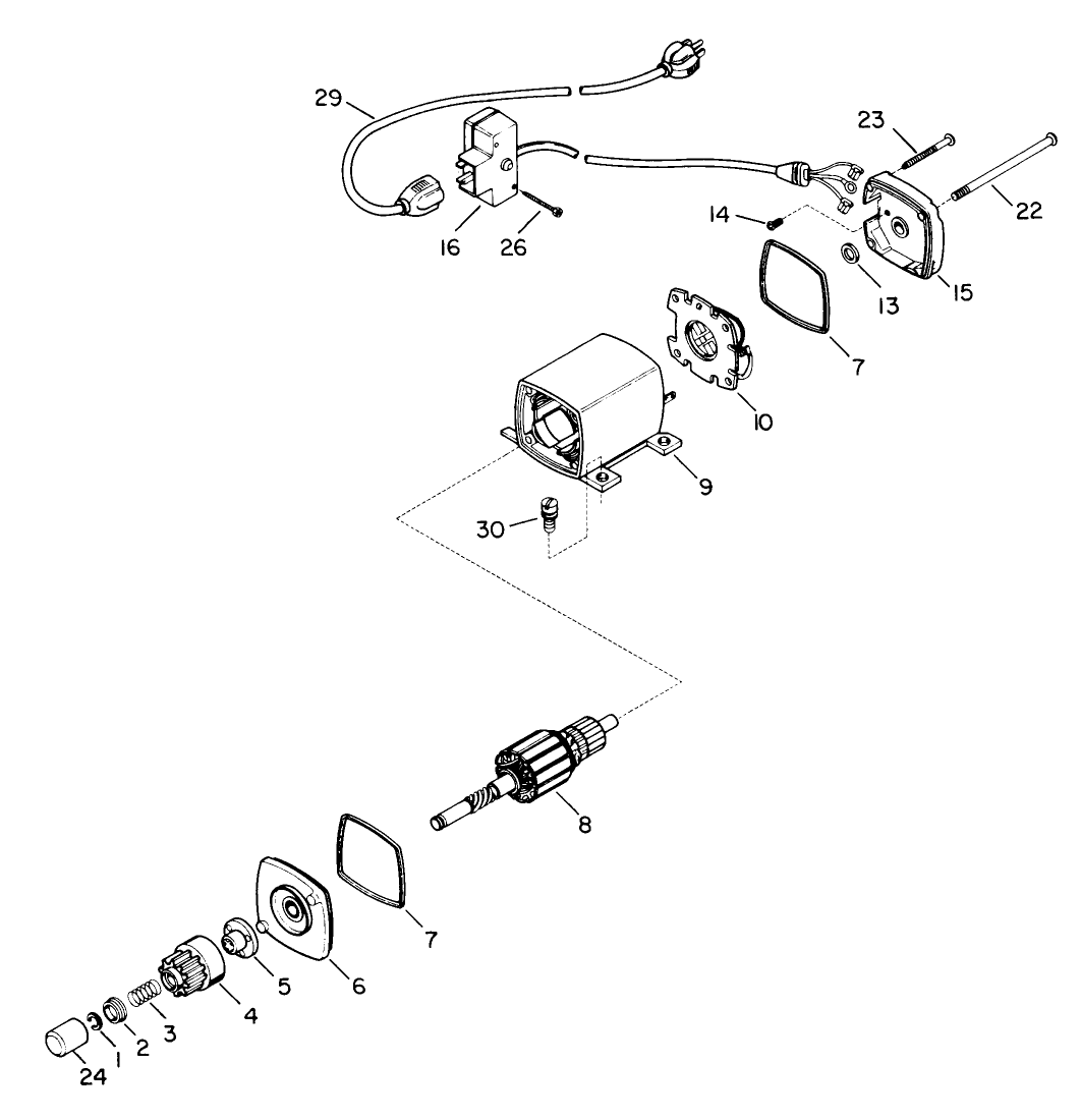 Starter Motor Kit - Model 38-7590 (optional)