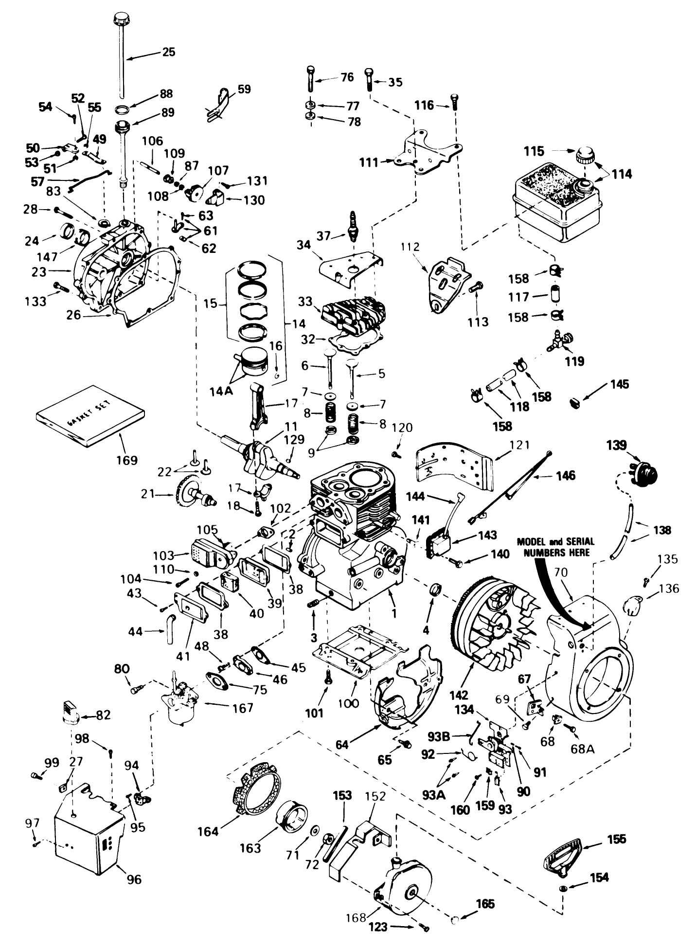 Engine Tecumseh Model No. H60-75503v