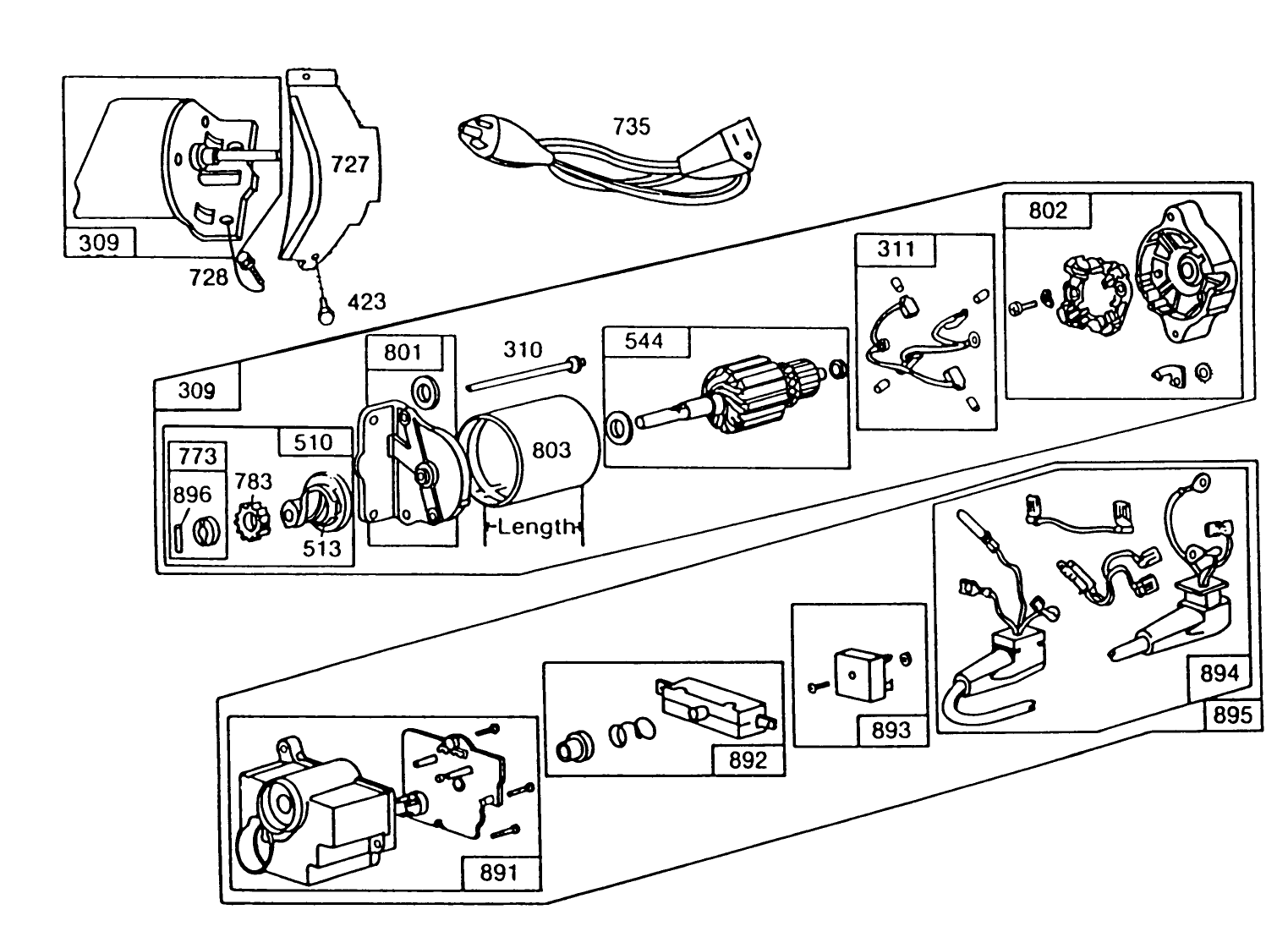 120v Electric Starter Motor No. 396506 (optional)