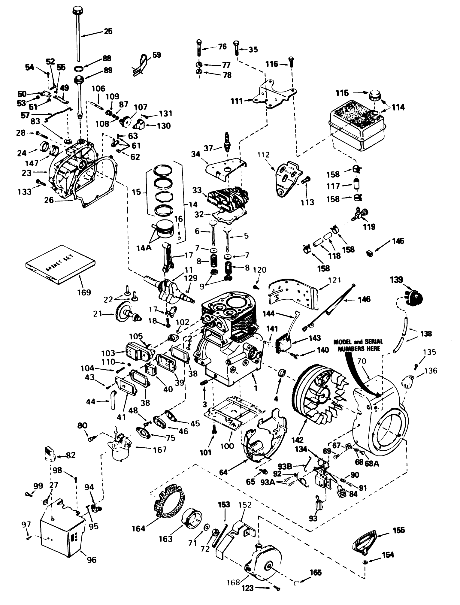 Engine Tecumseh Model No. H60-75504v