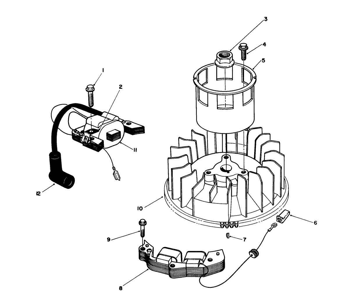 Magneto & Flywheel Assembly (model No. Vmh7)