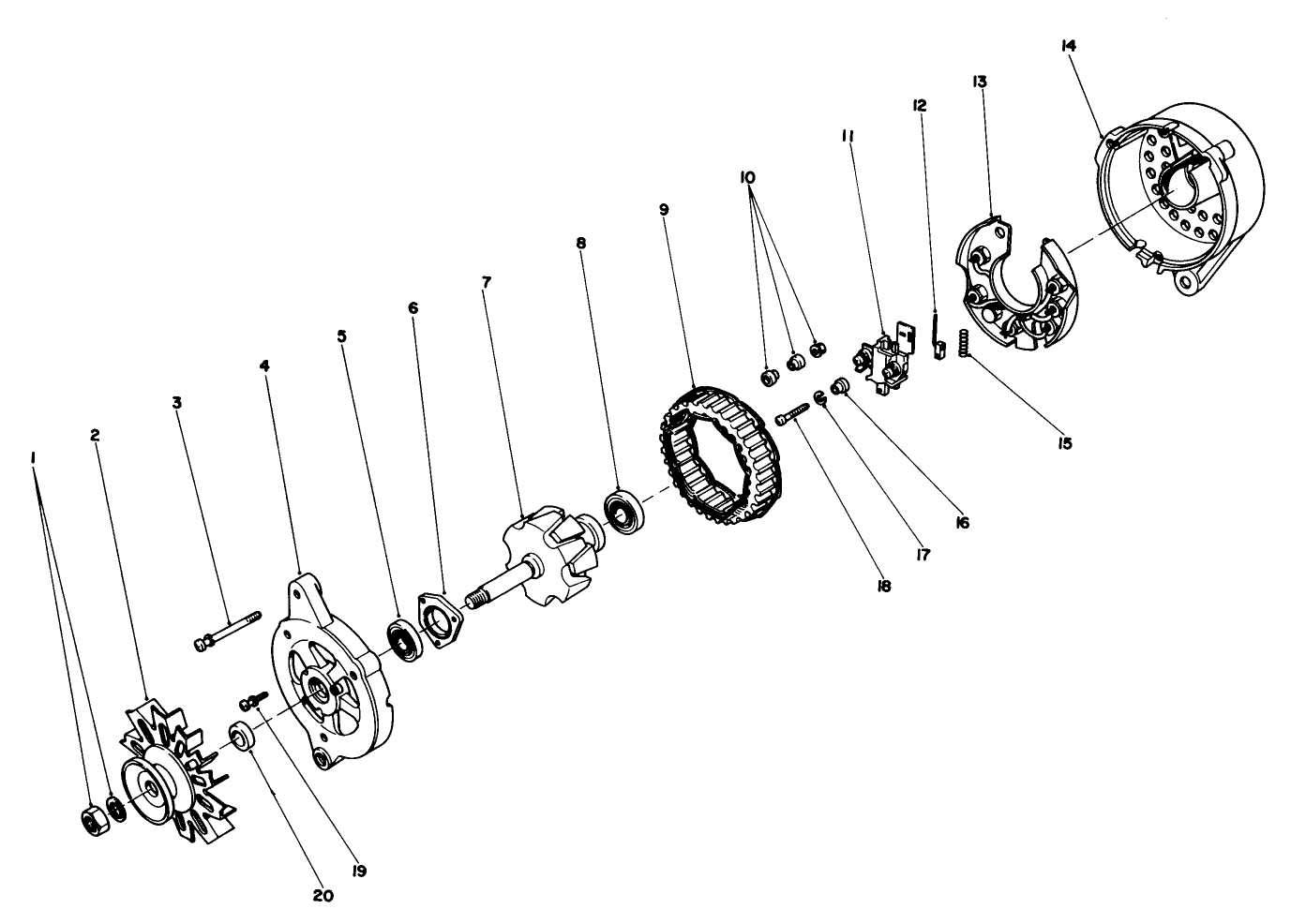 Alternator Assembly No. 43-0390