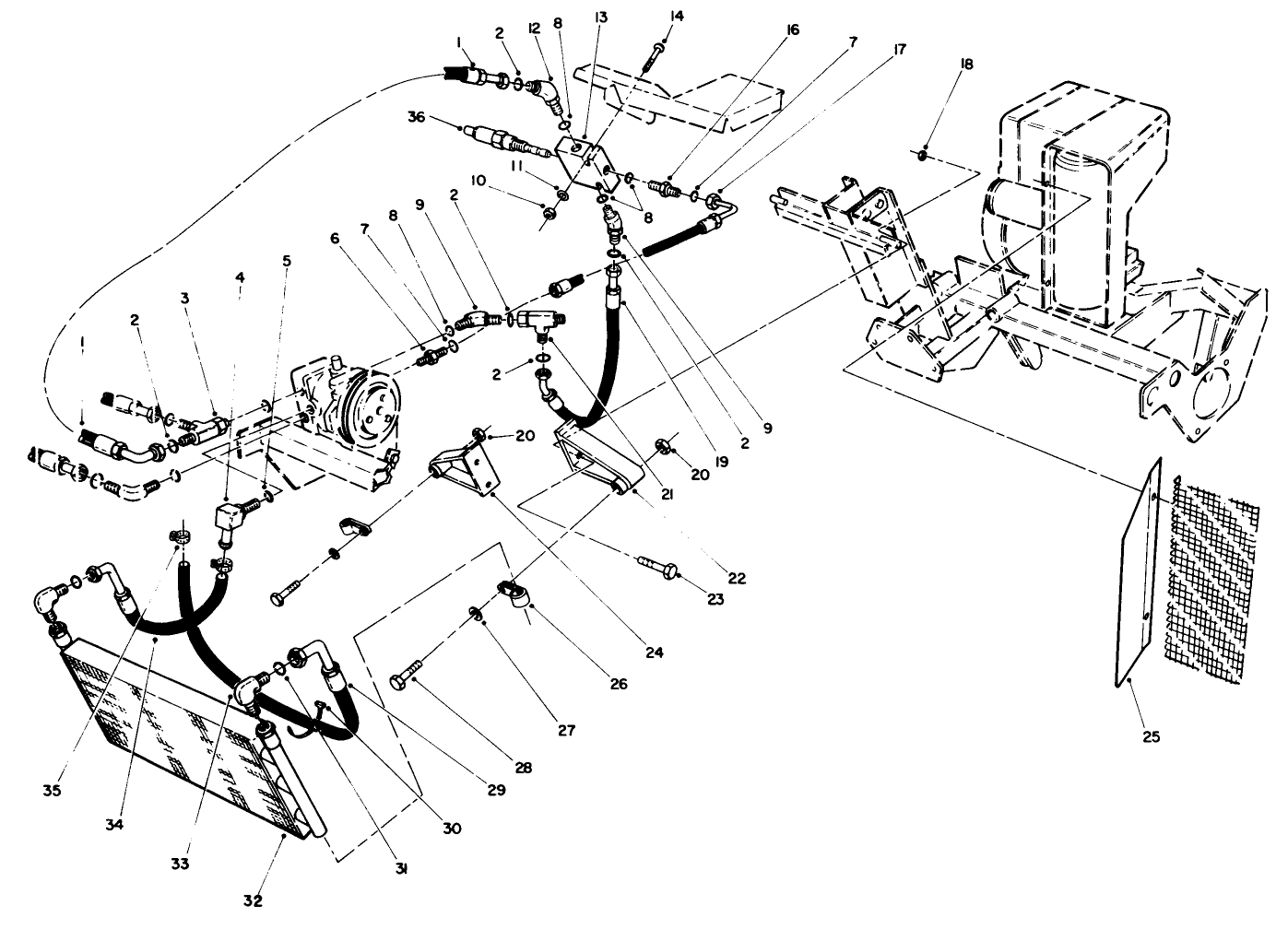Hydraulic Oil Cooler Assembly
