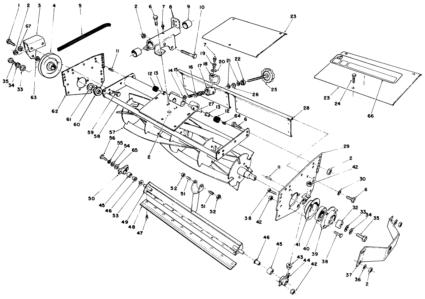 5 Blade Cutting Unit Reel Assembly (continued)