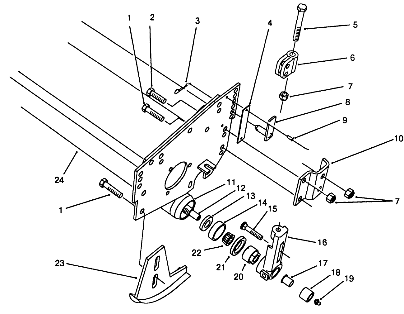5 Blade Cutting Unit Roller Assembly