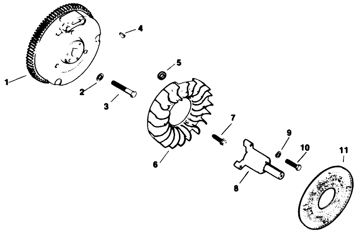 Flywheel-Engine Model No. M16 Spec. No. 711526 (cont.)