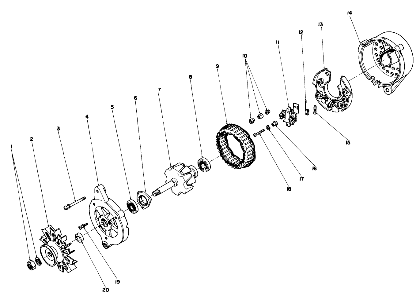 Alternator Assembly No. 43-0390