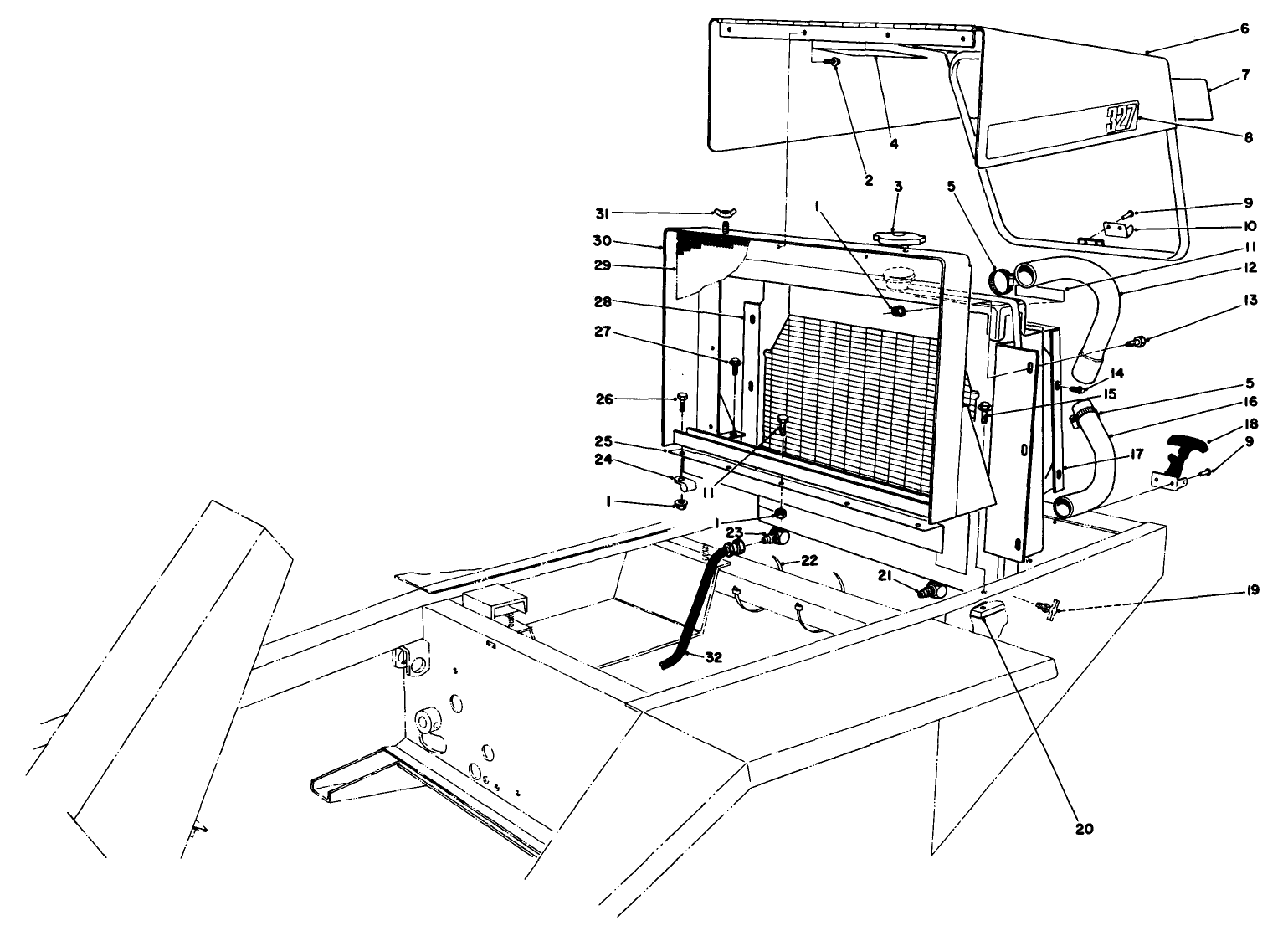 Radiator & Hood Assembly