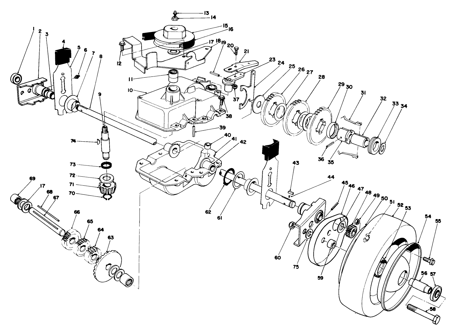 Gear Case Assembly (model 22035)