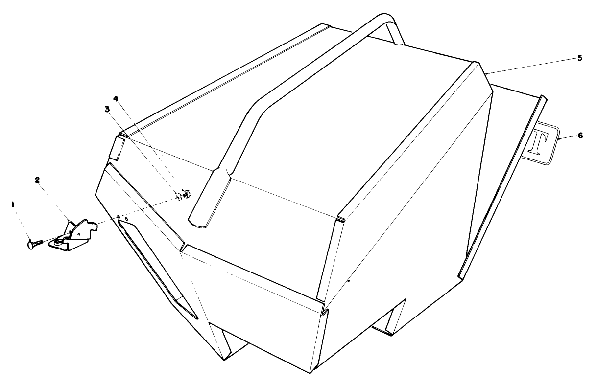 Steel Grass Catcher (model 22099) (optional)