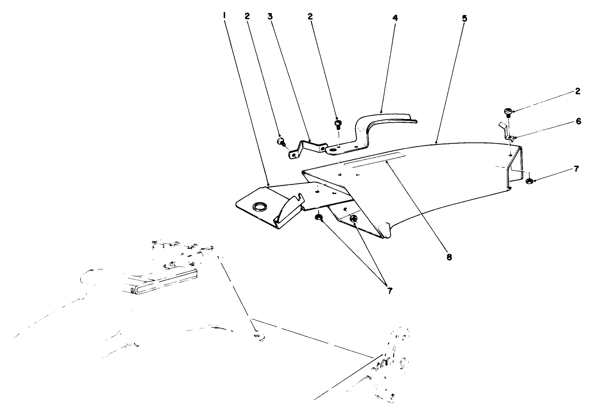 Side Discharge Chute Model No. 59108 (optional)