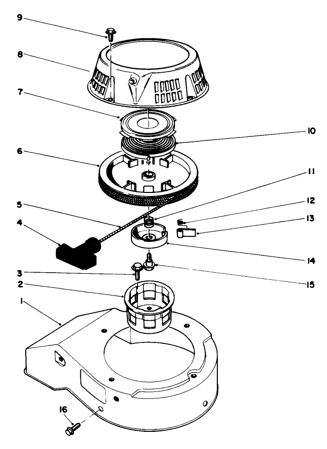 Engine Assembly Model No. 47ph7 (continued)