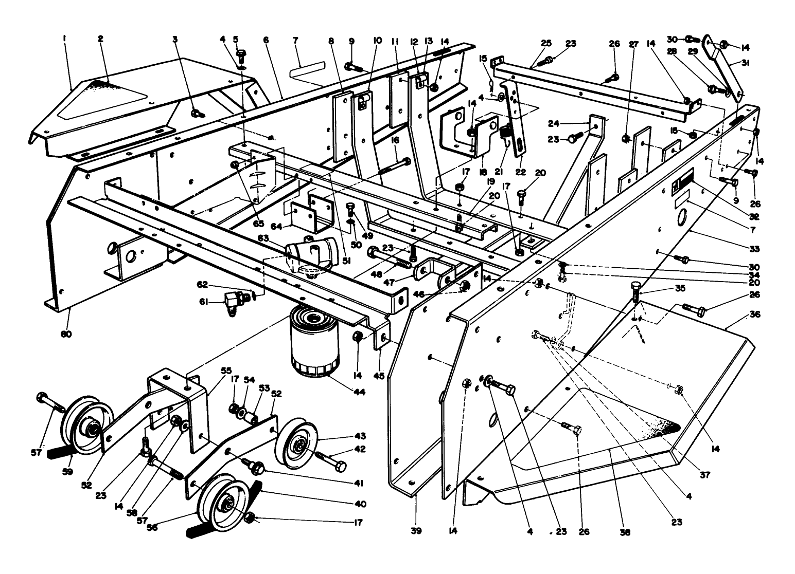 Frame & Jackshaft Assembly
