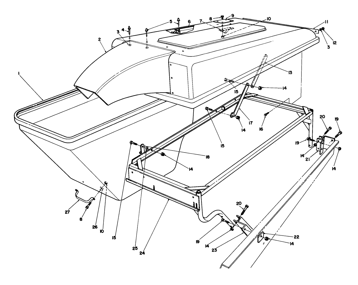 Grass Collection System Model No. 30576 (optional) (continued)