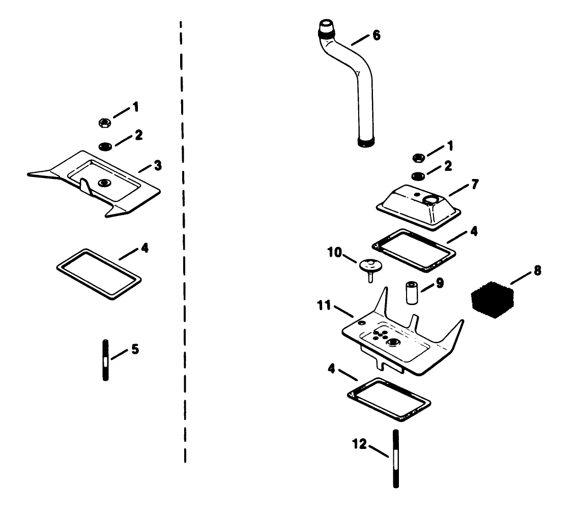 Breather & Vent Kohler Engine Model No. Kt17qs Type No. 24324
