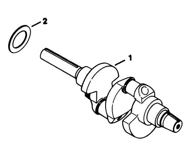 Crankshaft Kohler Engine Model No. Kt1 7qs Type No. 24324