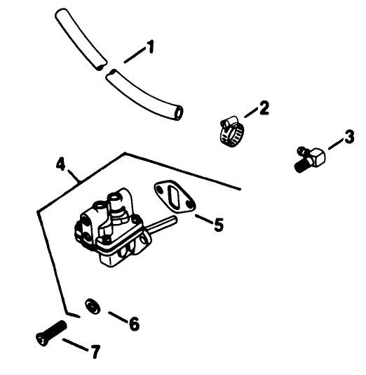 Fuel Pump Kohler Engine Model No. Kt17qs Type No. 24324
