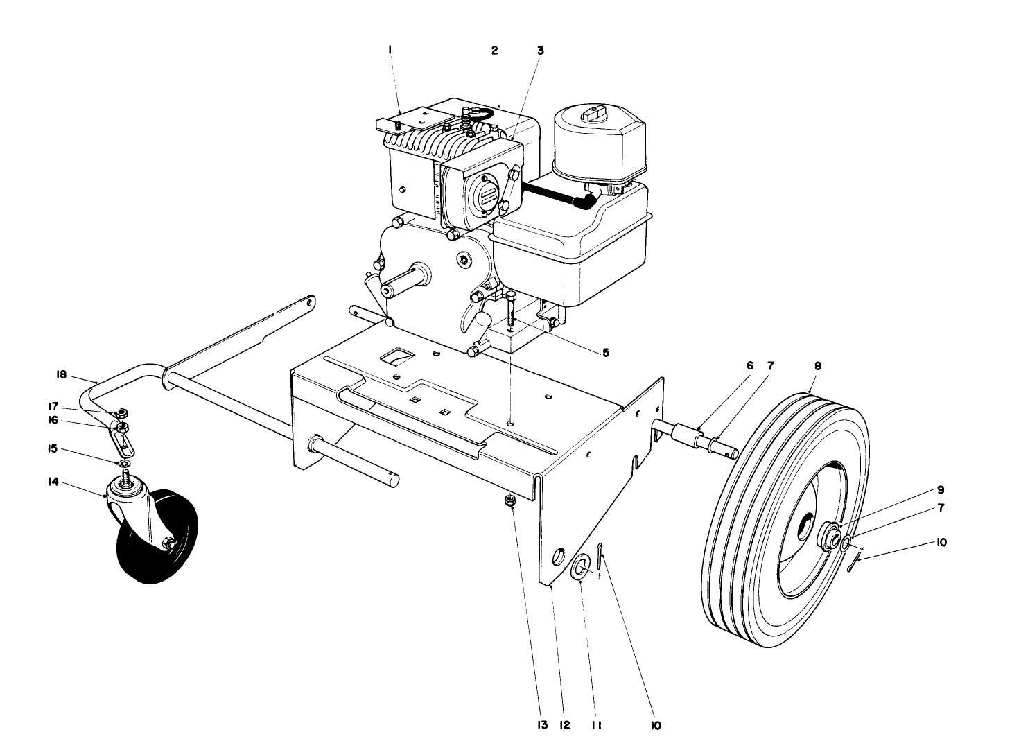 Engine And Base Assembly (model 62912)