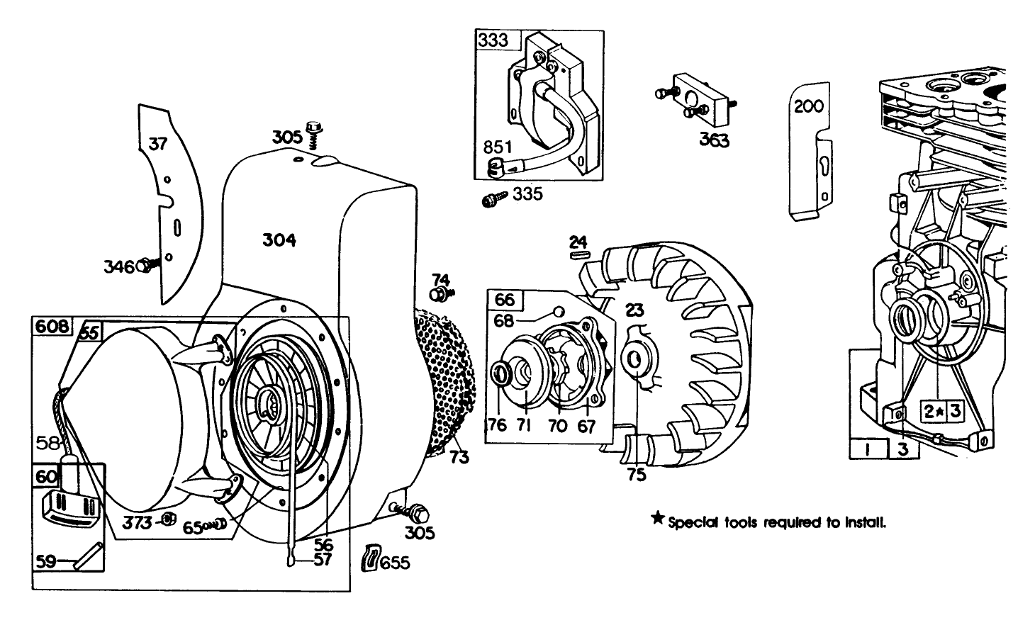 Engine Briggs & Stratton Model No. 130202-1640-01 (continued)