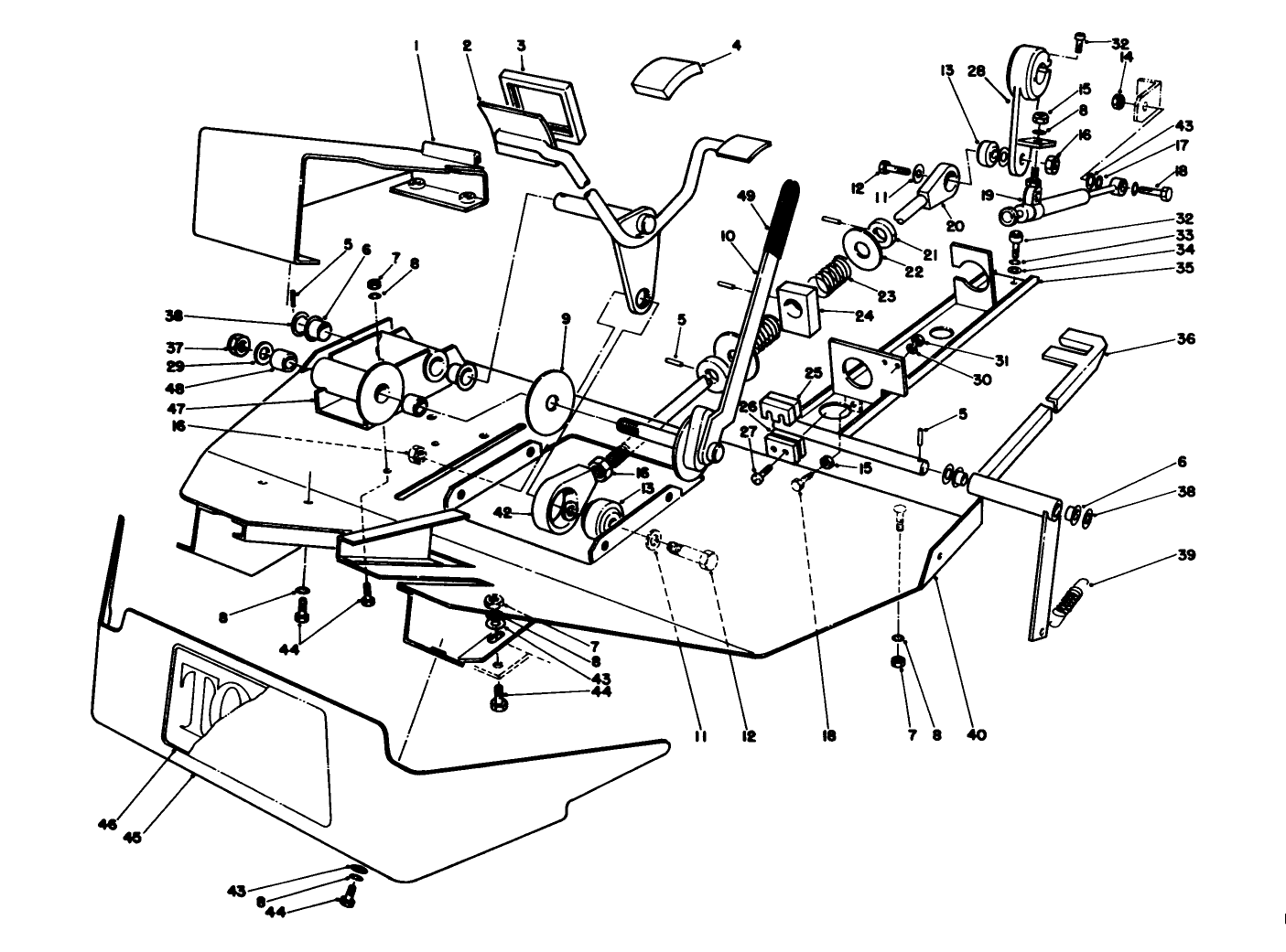Foot Rest & Pedal Assembly