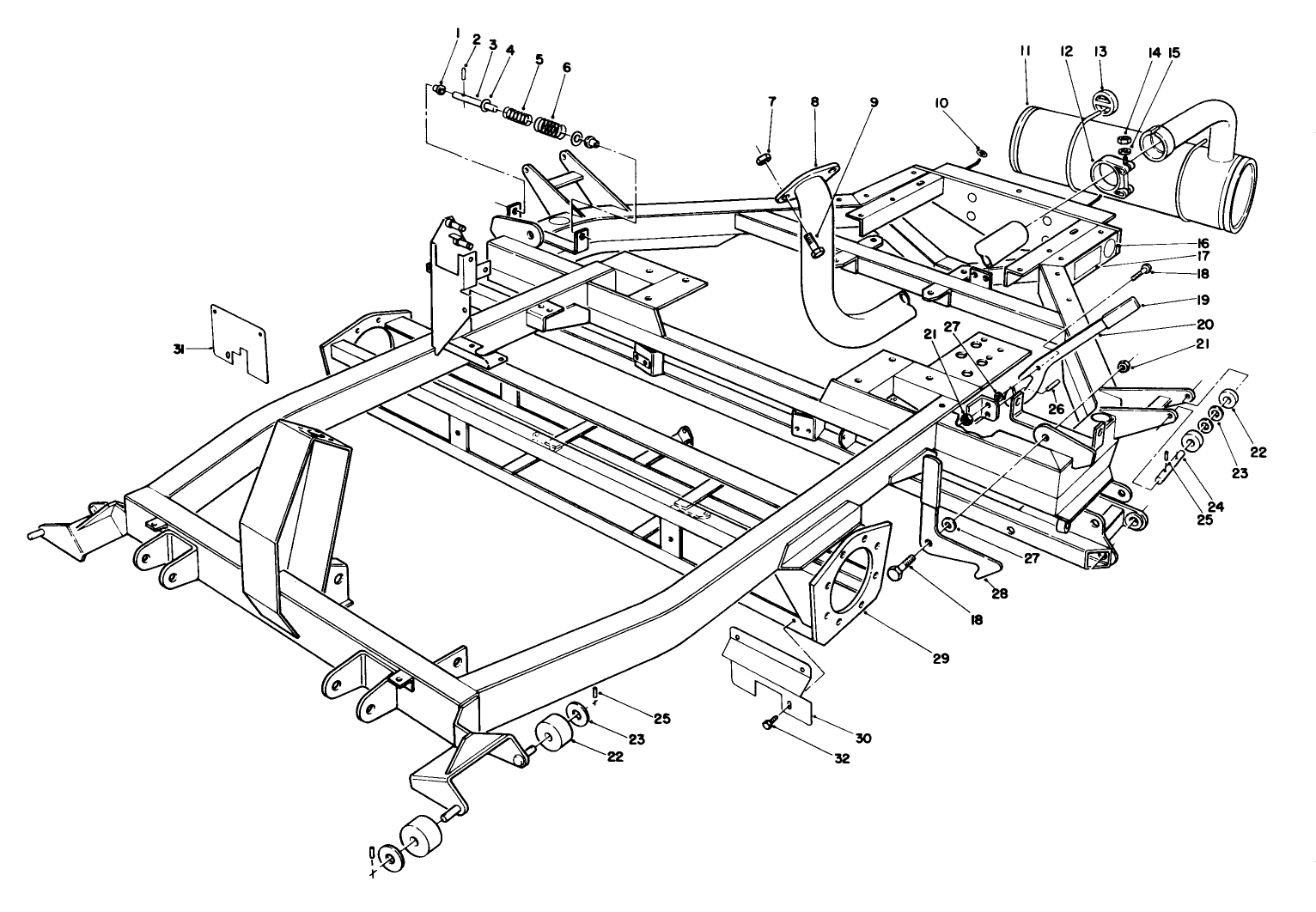 Chassis & Muffler Assembly