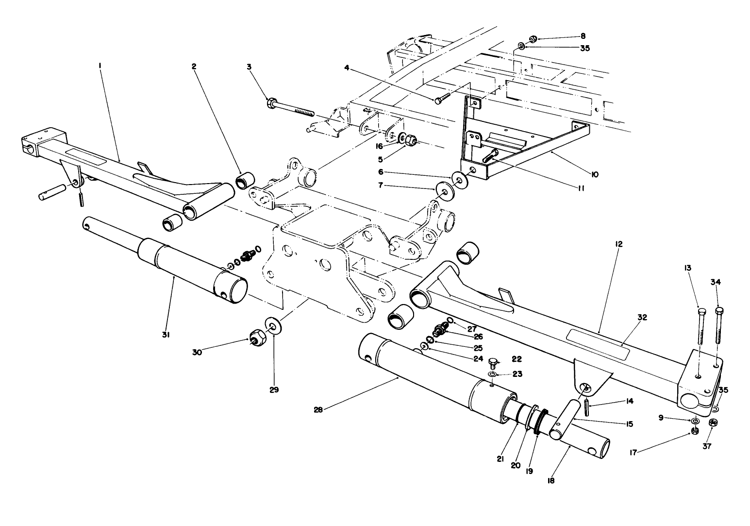 No. 2 & 3 Lift Arms Assembly