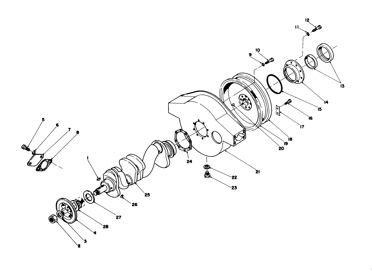 Crankshaft & Flywheel Housing Components