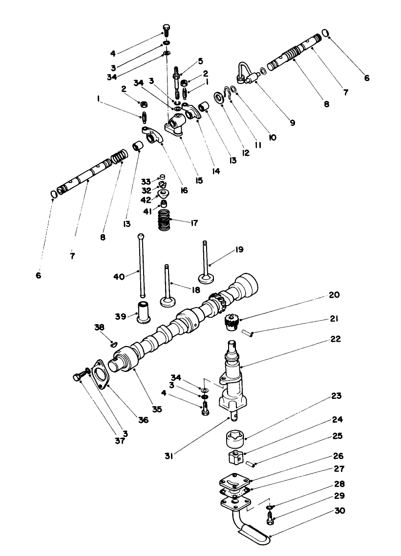 Valve, Camshaft & Pump Components