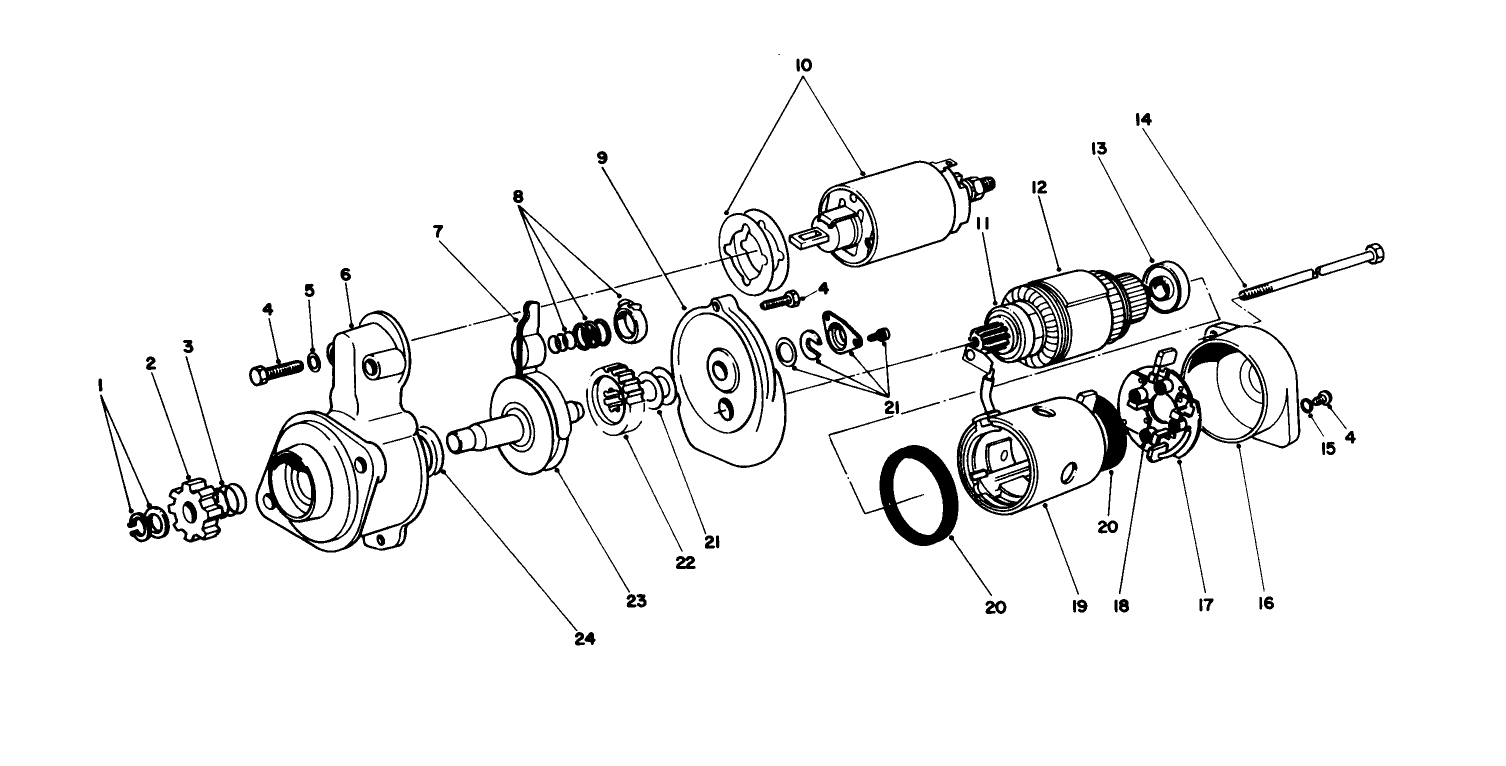 Starter Motor Assembly No. 51-7590