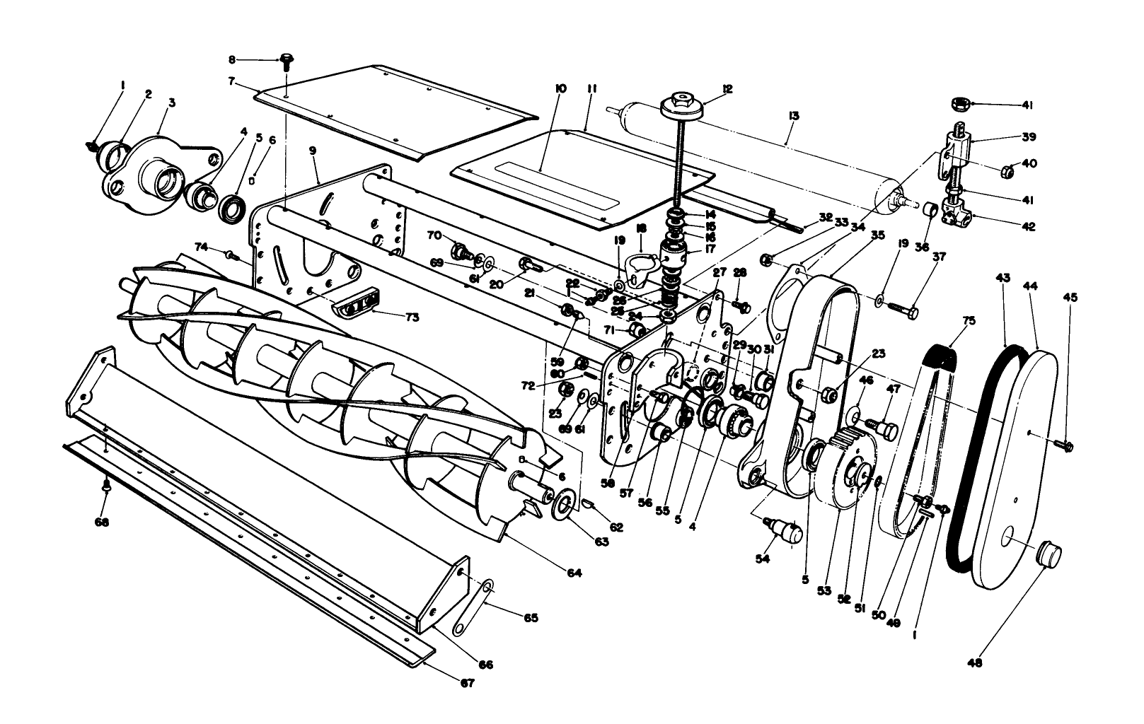 Cutting Unit Assembly L.h. (5 Blade Model No. 03745 & 7 Blade Model No. 03737)