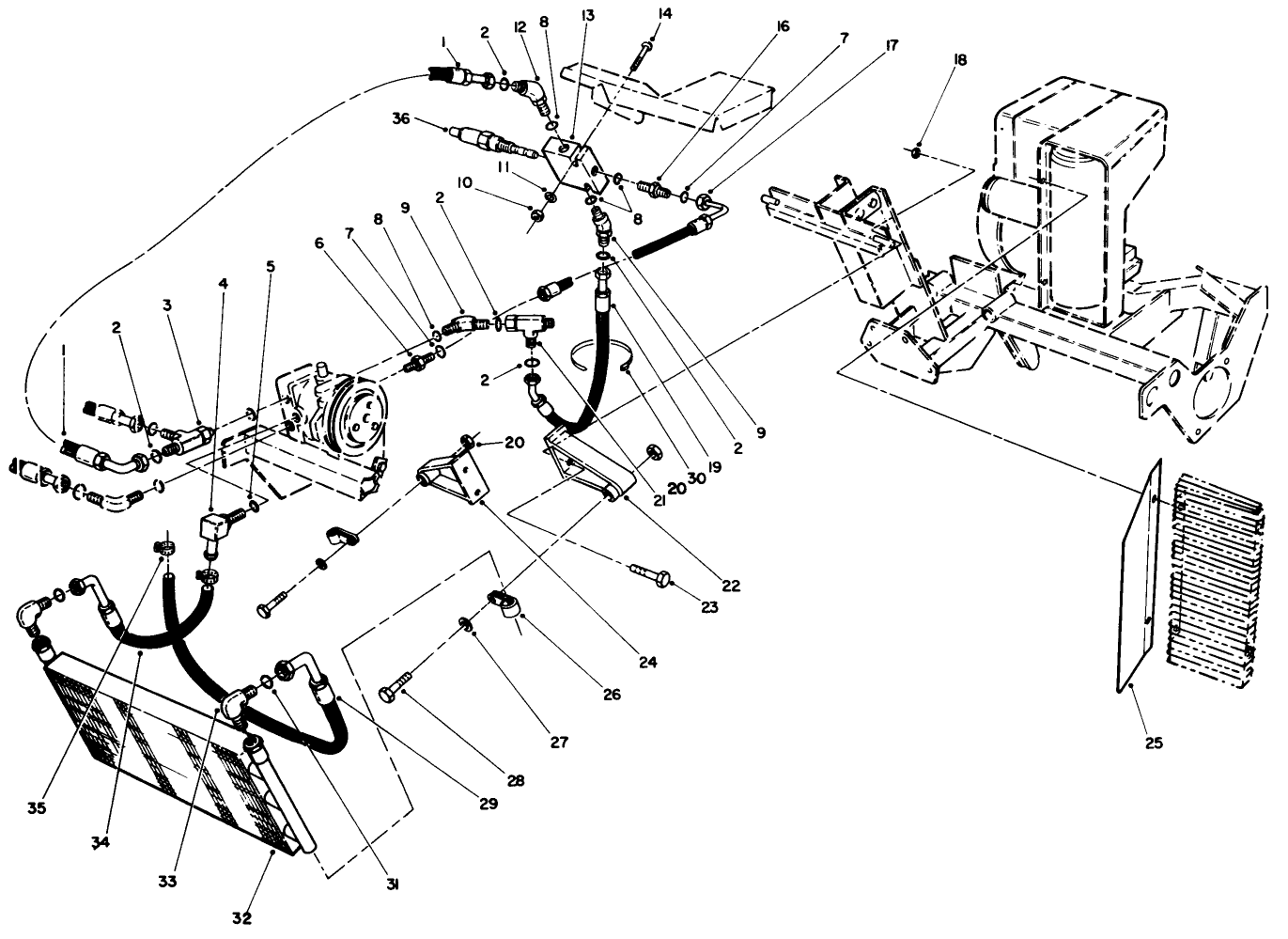 Hydraulic Oil Cooler Assembly