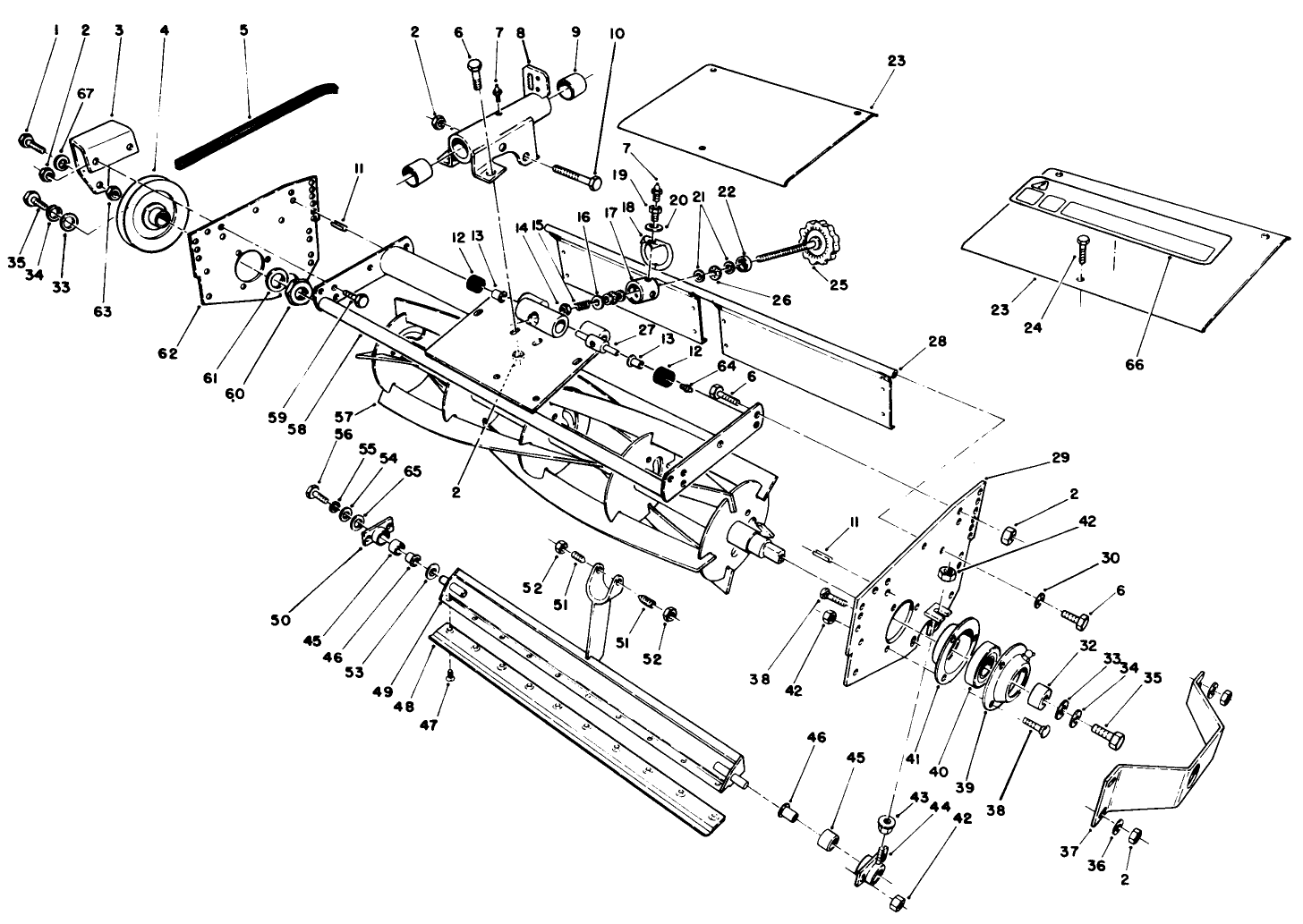 5 Blade Cutting Unit Reel Assembly