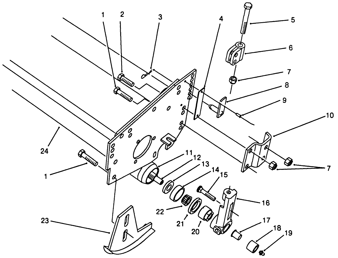 5 Blade Cutting Unit Roller Assembly