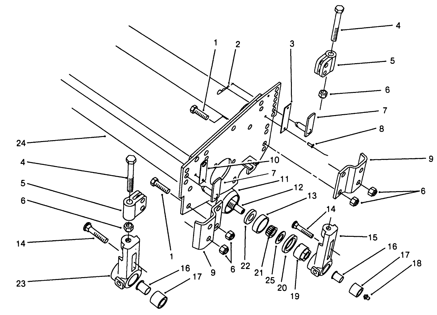 8 Blade Cutting Unit Roller Assembly