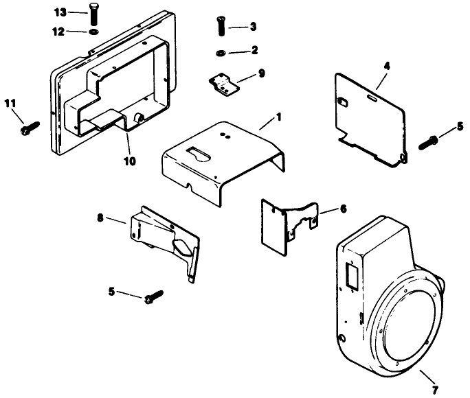 Baffles & Shroud Engine Model No. M16 Spec. No. 711526