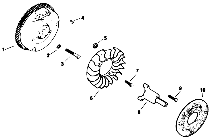 Flywheel Engine Model No. M16 Spec. No. 711526