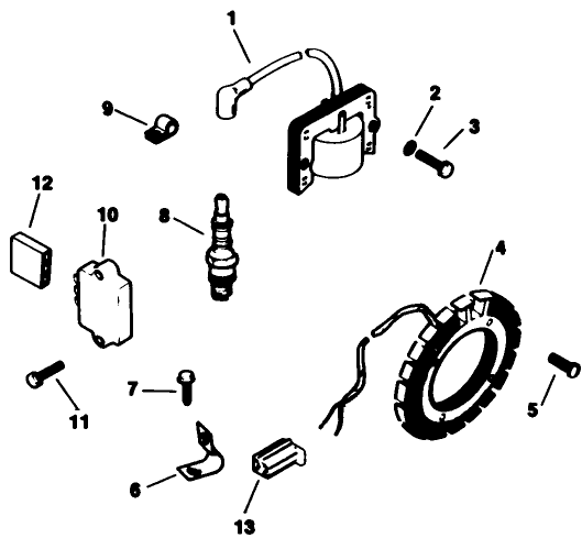 Ignition Engine Model No. M16 Spec. No. 711526