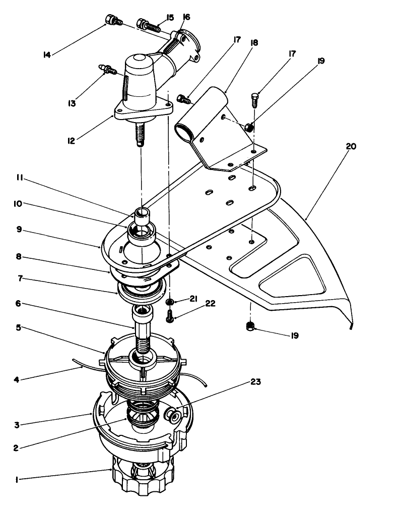 Trimmer Head & Gear Box Assembly