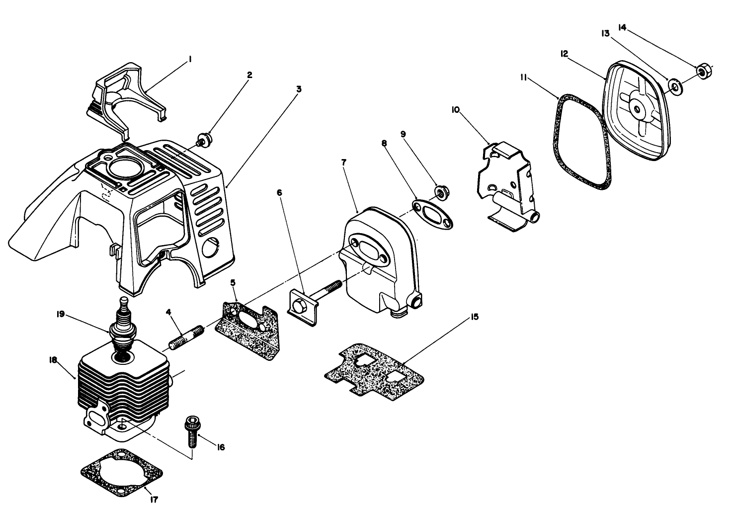 Cylinder & Muffler Assembly