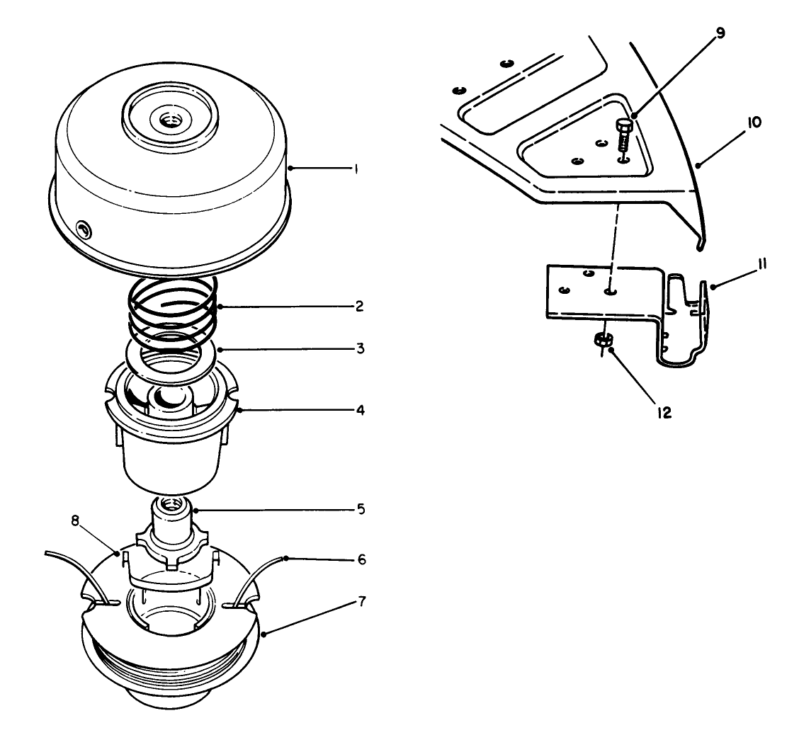 Dual Line Tap & Trim Head No. 46-2800 (optional)